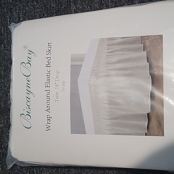 Biscaynebay Wrap Around Bed Skirts for Twin - Picture 2 of 4